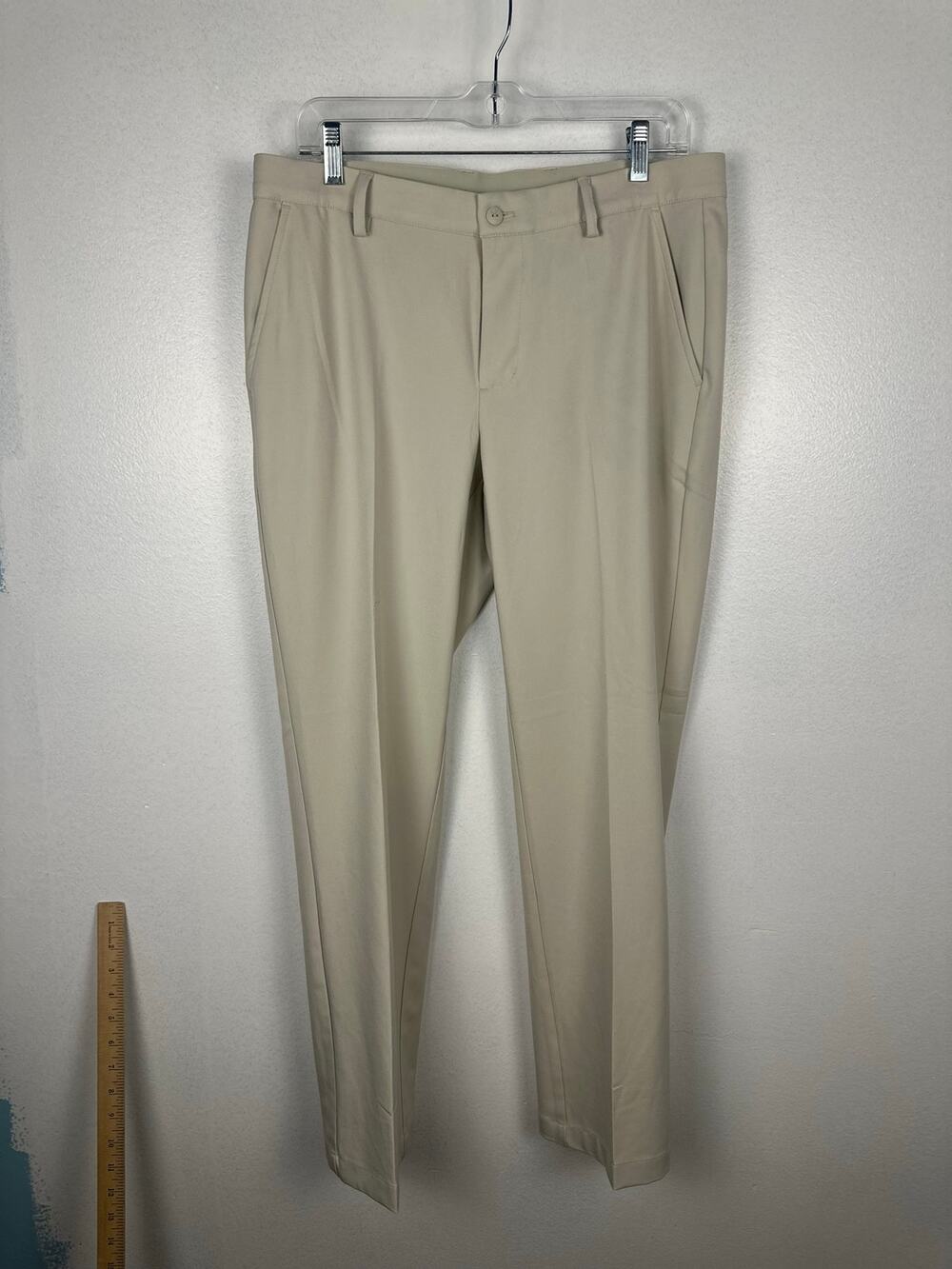 Greg Norman Collection Men's Golf Performance Pants flat-front chinos 32X30